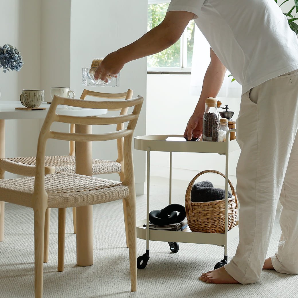 m - st03 バスケットトローリーワゴン - miion|北欧ナチュラルモダン家具・インテリア通販 miion(ミオン)