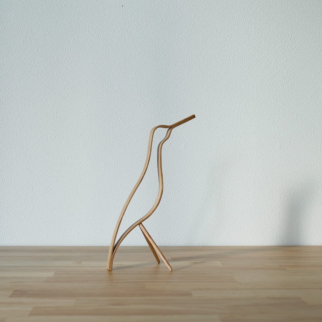 m-ob01 Cooee Design (クーイーデザイン) Woody Bird High 25cm オーク