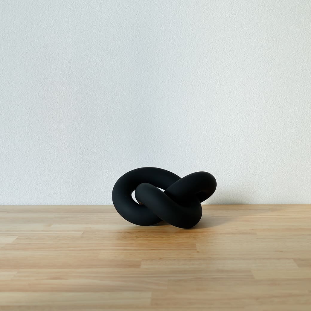 m - ob02 Cooee Design (クーイーデザイン) Knot Table (ノットテーブル) Large ブラック - miion|北欧ナチュラルモダン家具・インテリア通販 miion(ミオン)