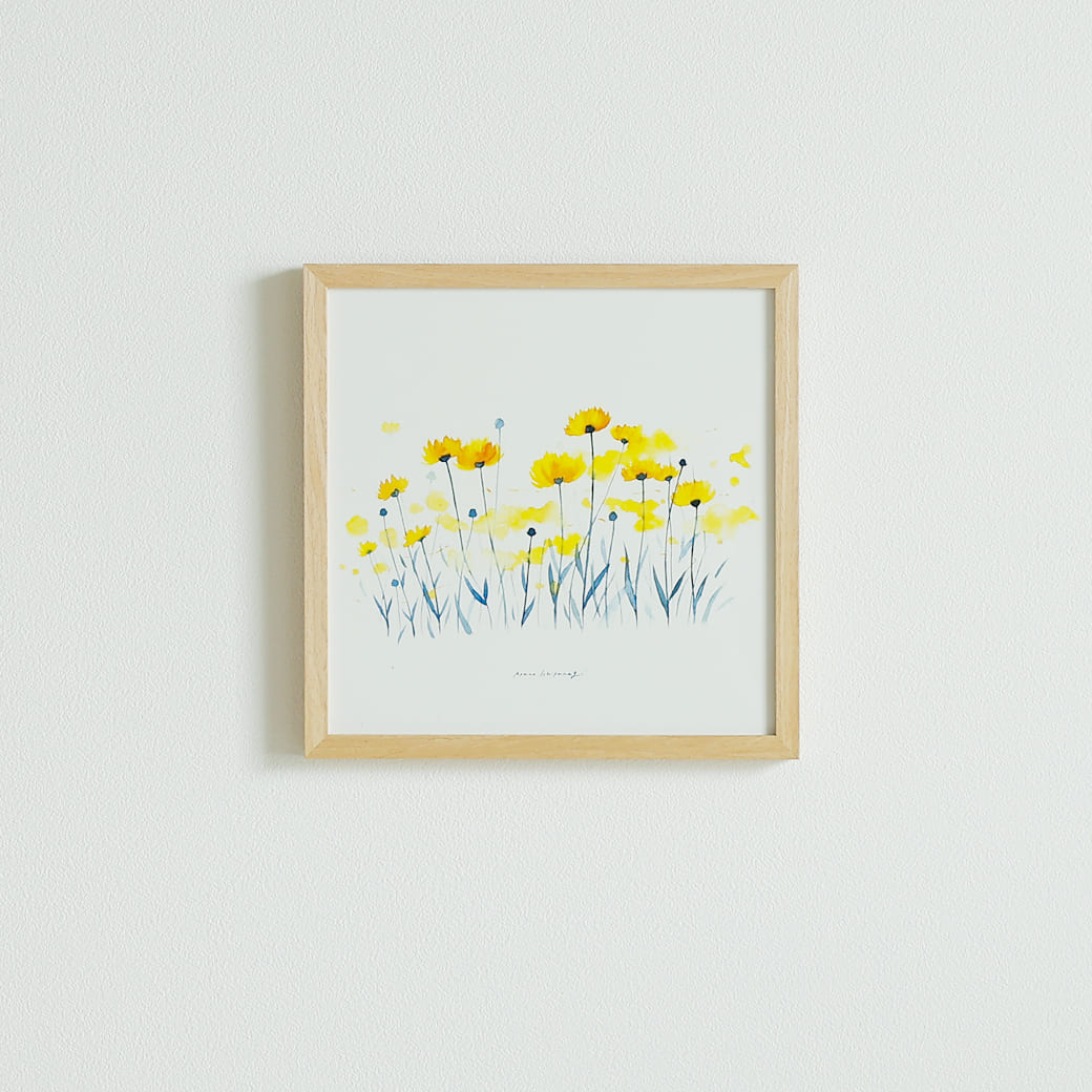 m-po16 アートポスター a good view COREOPSIS フレームセット 一栁綾乃