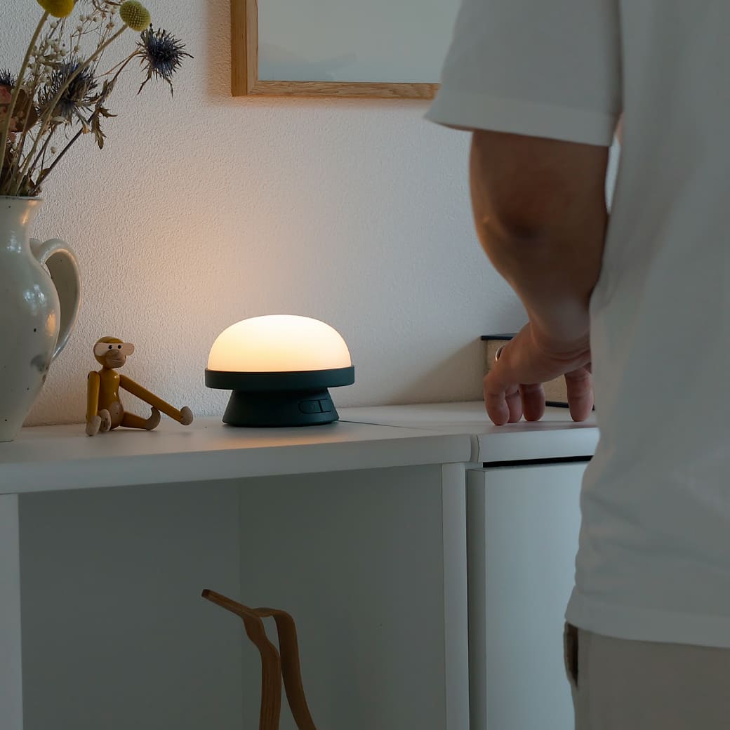 m-tl04 ROSENDAHL / ソフトスポット ソーラー ドッツ (フォレストグリーン) 直径11.5cm