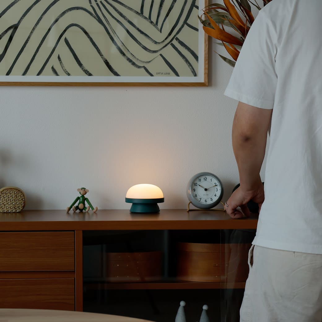 m-tl04 ROSENDAHL / ソフトスポット ソーラー ドッツ (フォレストグリーン) 直径11.5cm