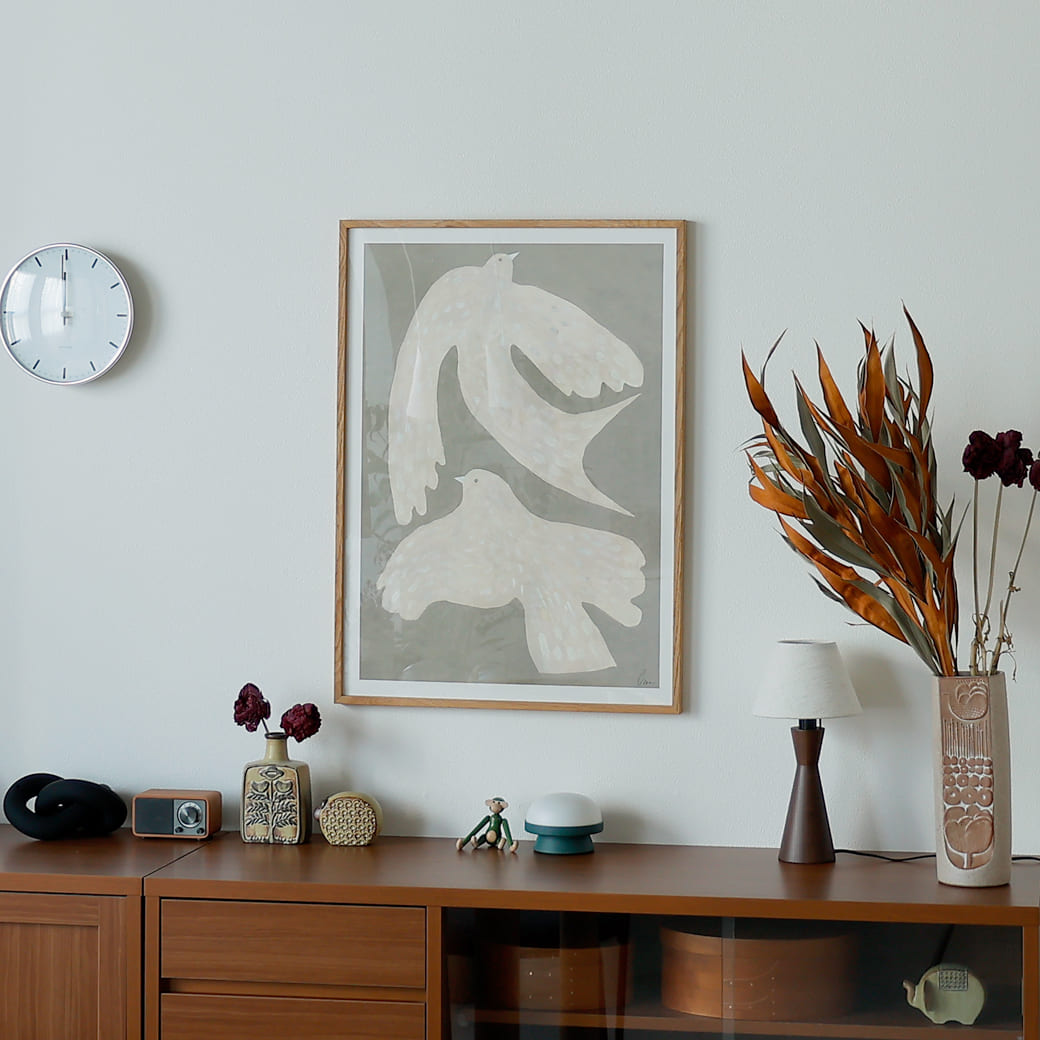m-po04 アートポスター THE POSTER CLUB Two Birds 50×70cm