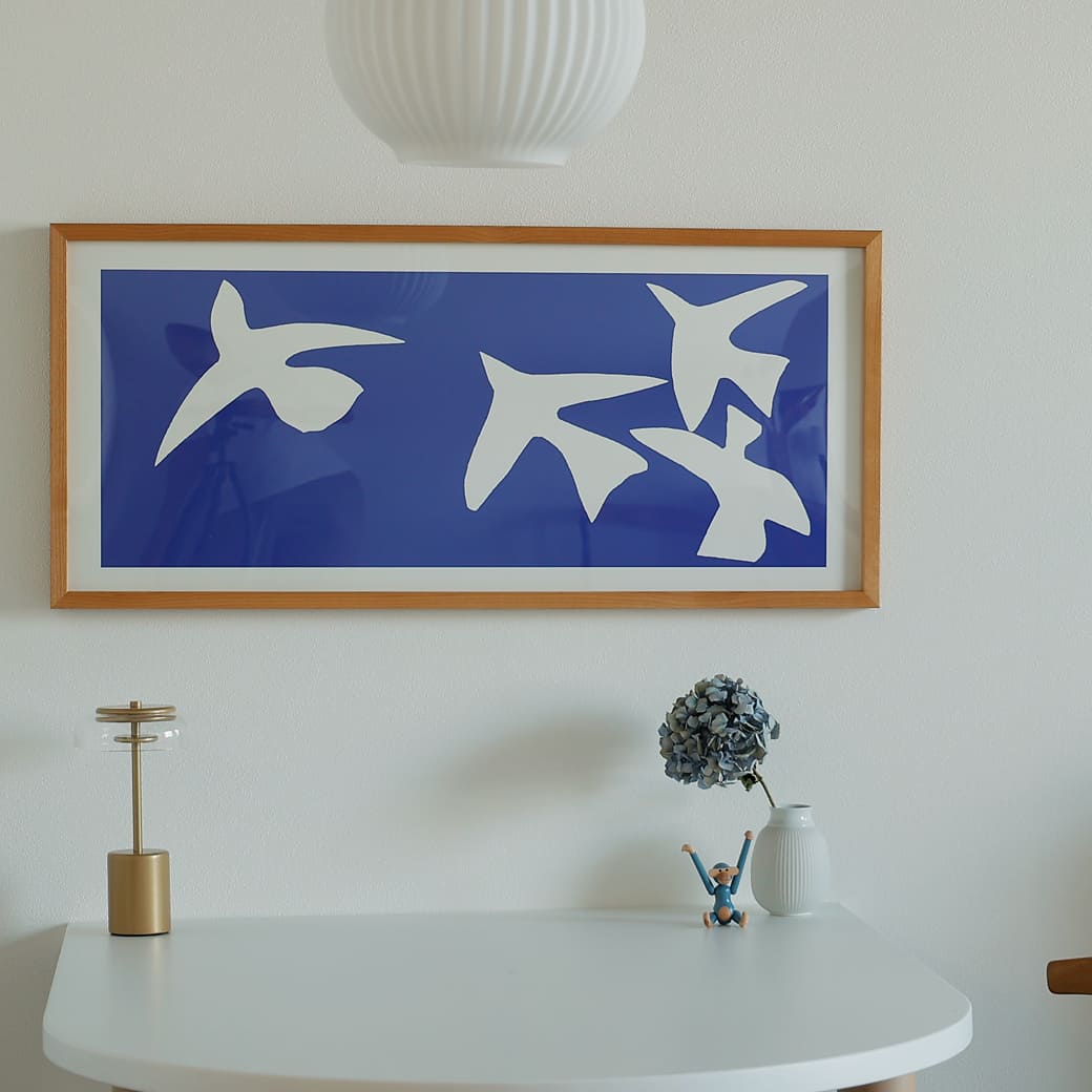 m - po30 アートポスター 青い鳥 - miion|北欧ナチュラルモダン家具・インテリア通販 miion(ミオン)