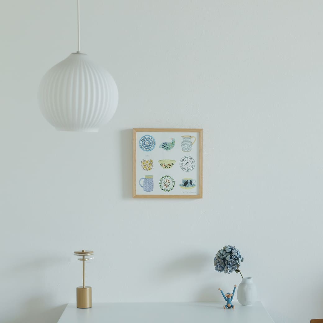 m-po15 アートポスター a good view POTTERIES フレームセット 青山佳世