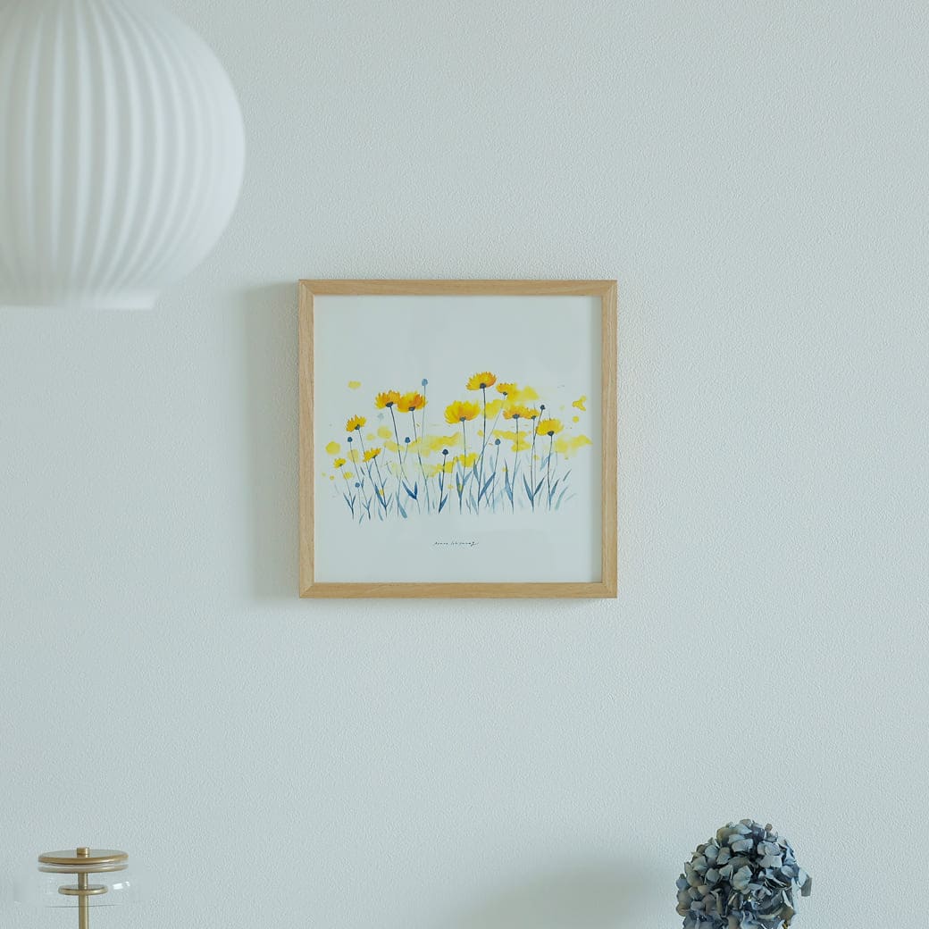 m-po16 アートポスター a good view COREOPSIS フレームセット 一栁綾乃