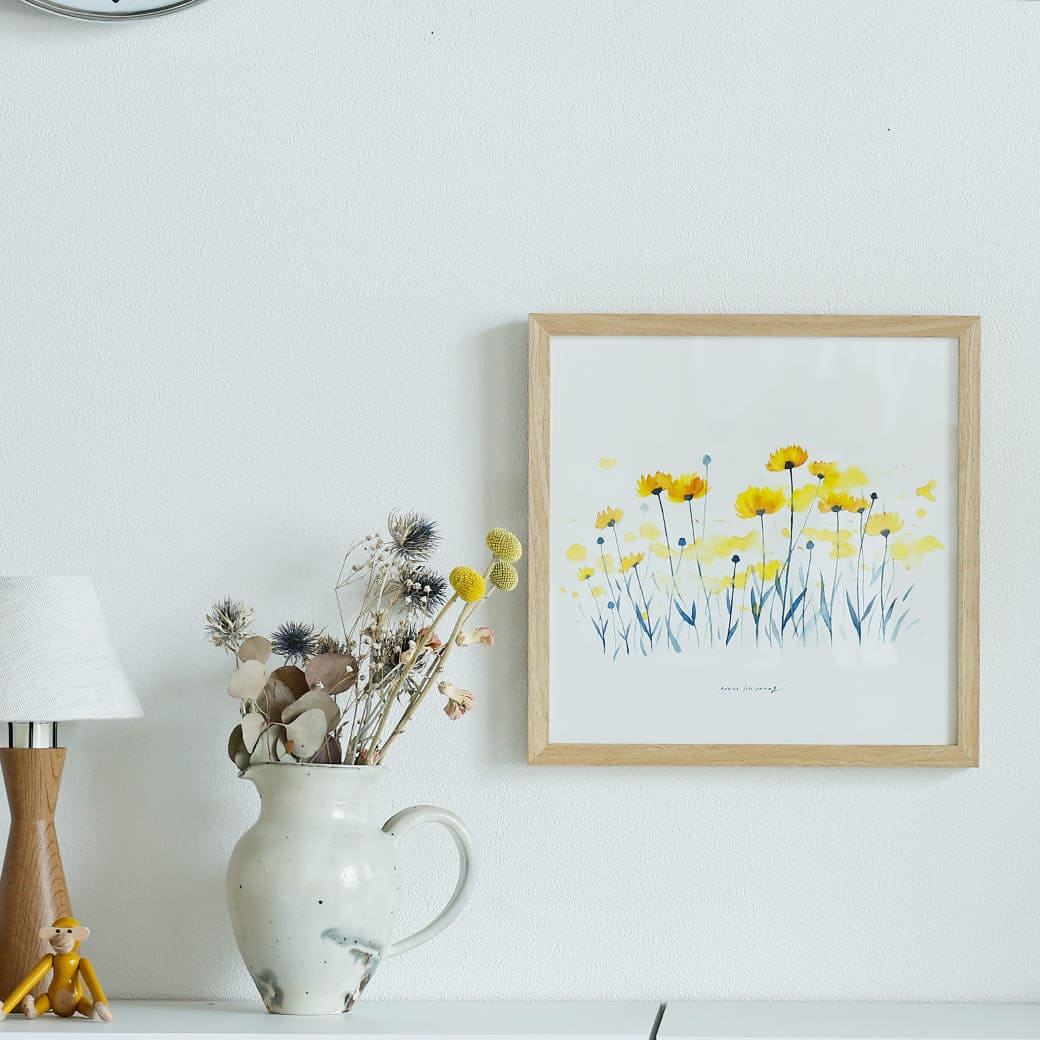 m-po16 アートポスター a good view COREOPSIS フレームセット 一栁綾乃