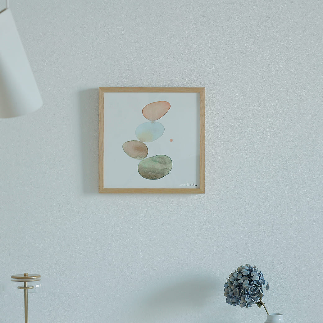 m-po20 アートポスター a good view RHYTHM フレームセット ハシモトヒロコ