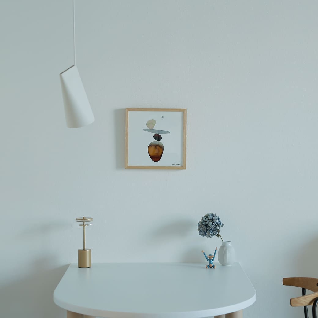 m-po21 アートポスター a good view ROCKBALANCING フレームセット ハシモトヒロコ