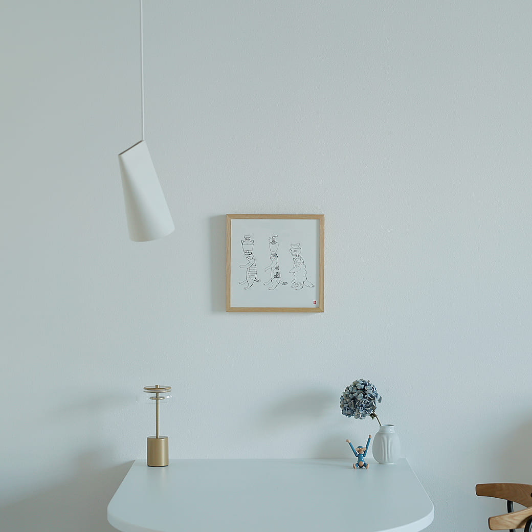 m-po09 アートポスター a good view TSUBONEKO フレームセット 小川学