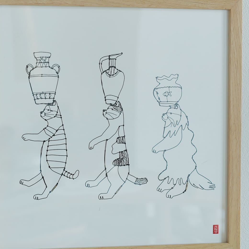 m-po09 アートポスター a good view TSUBONEKO フレームセット 小川学