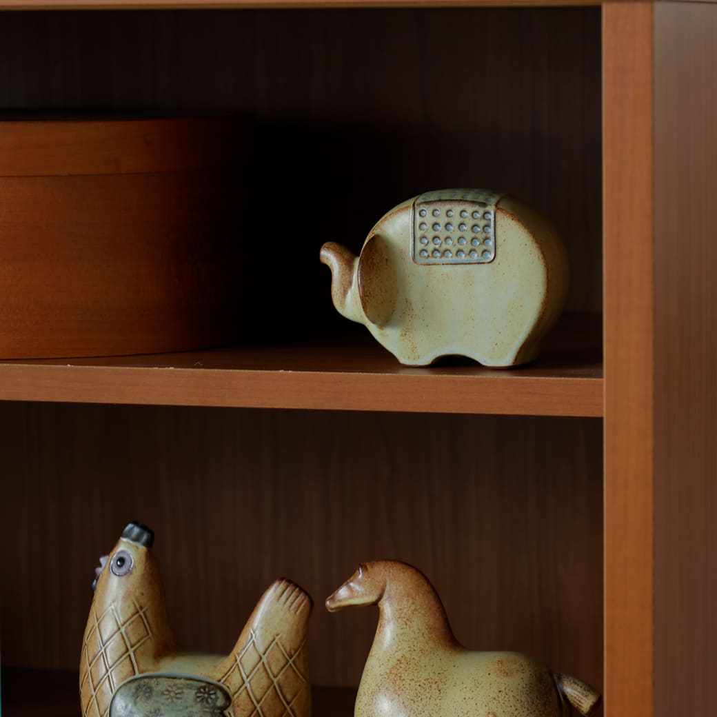 m-ob06 かしわ窯 Ornament An elephant type:flat