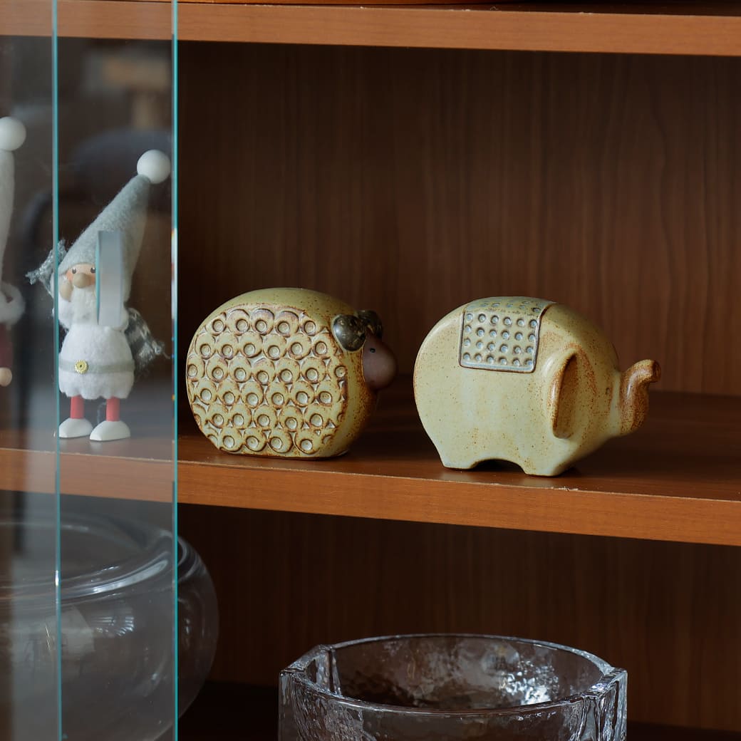 m - ob06 かしわ窯 Ornament An elephant type:flat - miion|北欧ナチュラルモダン家具・インテリア通販 miion(ミオン)