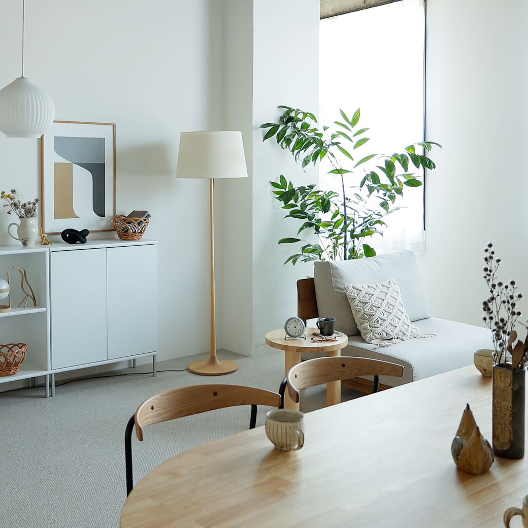 m-fl13 フロアーランプ take5 メイプル