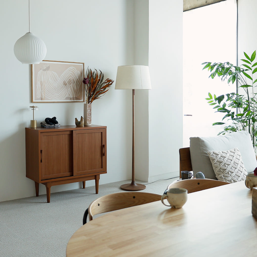 m-fl11 フロアーランプ take5 ウォールナット