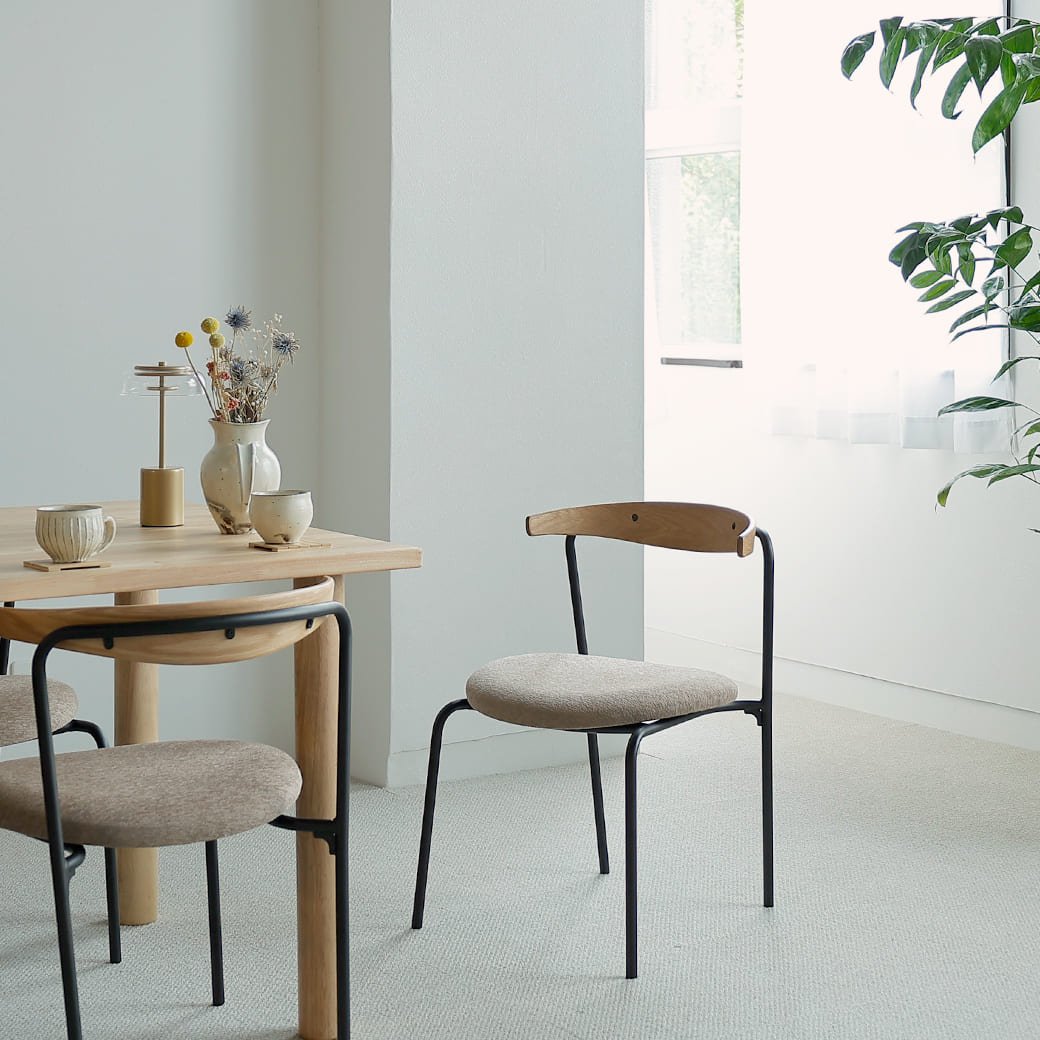 m - dc05 国産ダイニングチェア ベージュカラー - miion|北欧ナチュラルモダン家具・インテリア通販 miion(ミオン)