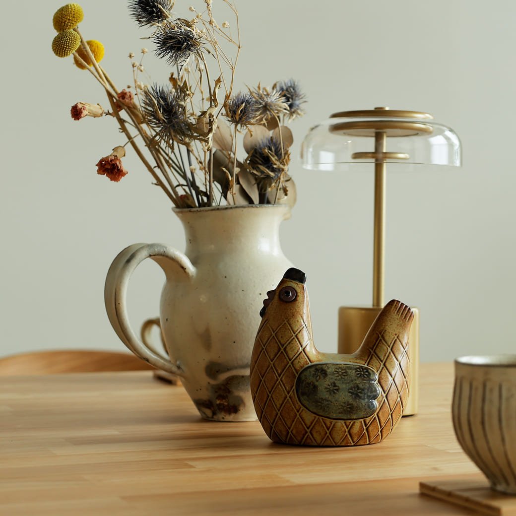 m - ob04 かしわ窯 Ornament A chicken large - miion|北欧ナチュラルモダン家具・インテリア通販 miion(ミオン)