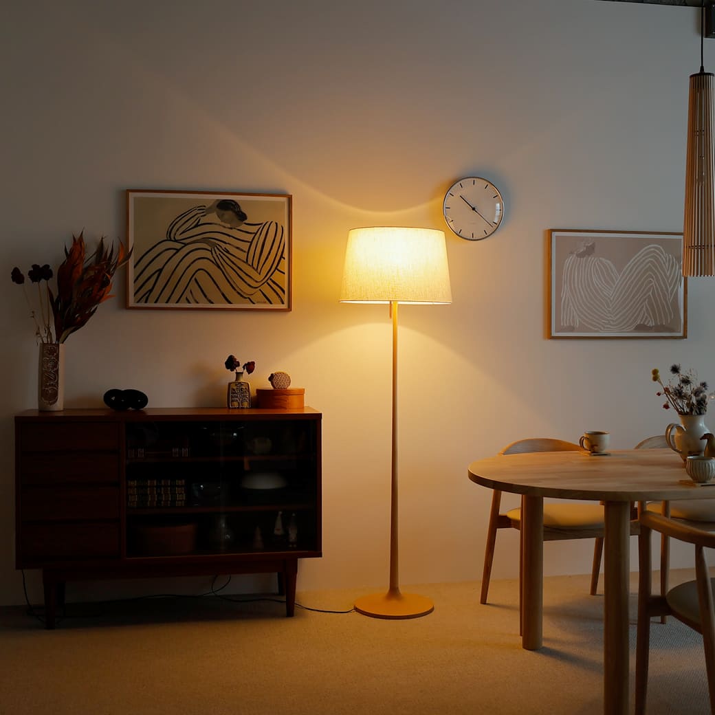 m-fl13 フロアーランプ take5 メイプル