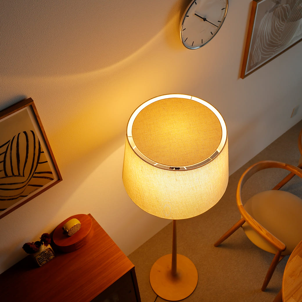 m-fl11 フロアーランプ take5 ウォールナット