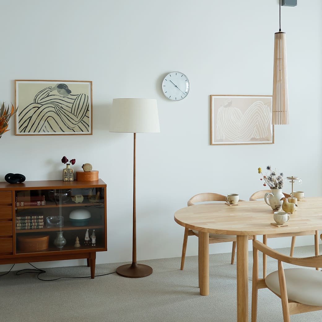 m-fl11 フロアーランプ take5 ウォールナット