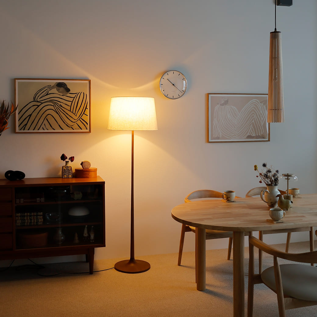 m-fl11 フロアーランプ take5 ウォールナット