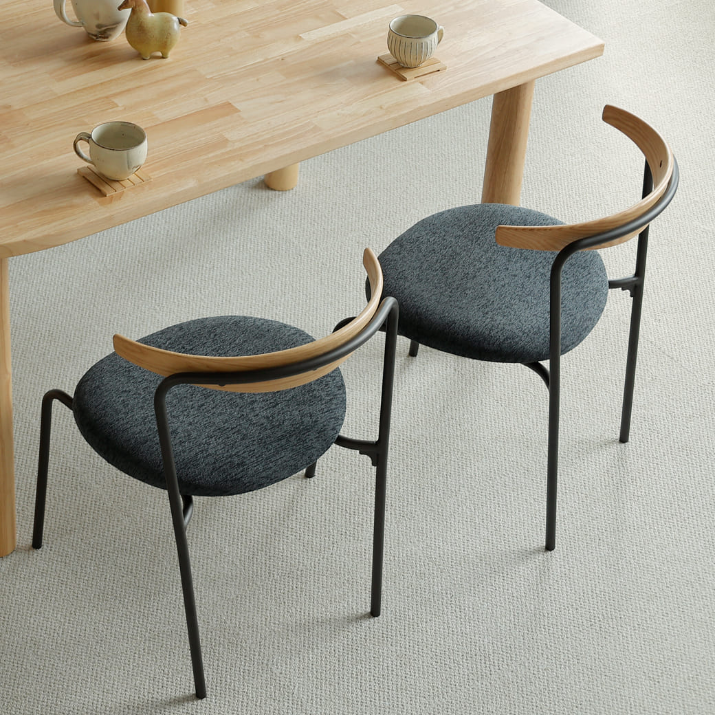 m - dc05 国産ダイニングチェア チャコールグレー - miion|北欧ナチュラルモダン家具・インテリア通販 miion(ミオン)