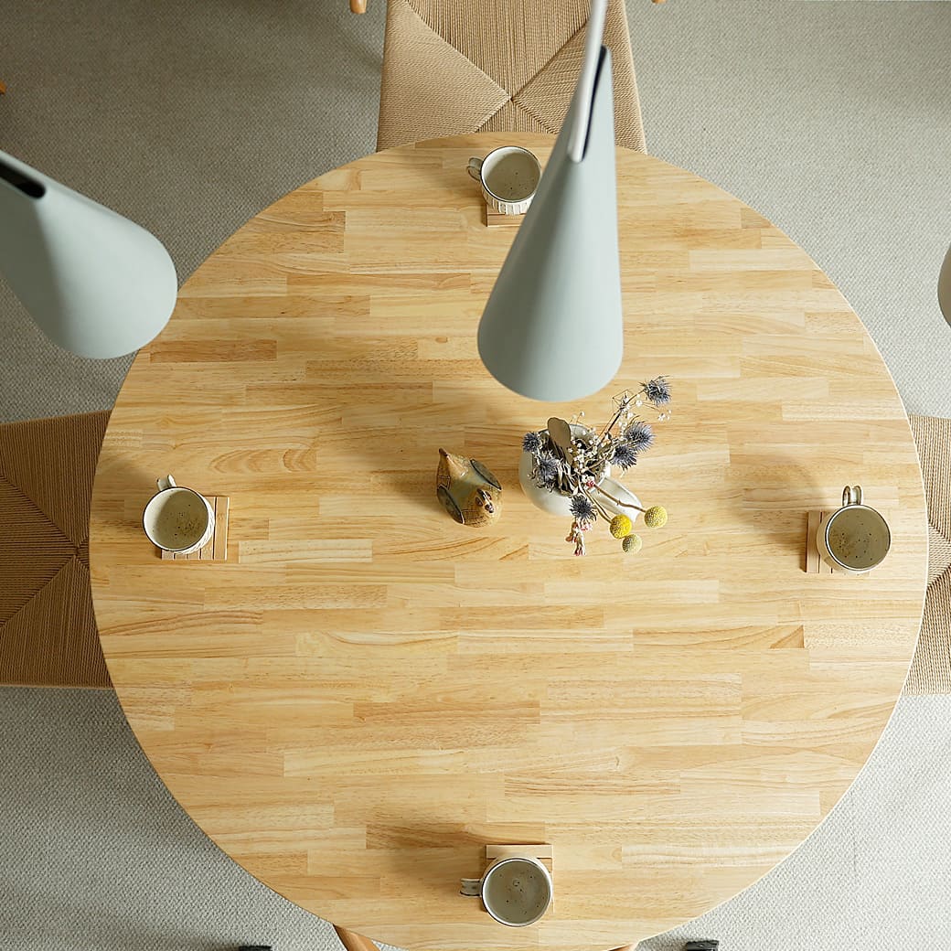 m - dt09 直径120cmラウンドダイニングテーブル - miion|北欧ナチュラルモダン家具・インテリア通販 miion(ミオン)