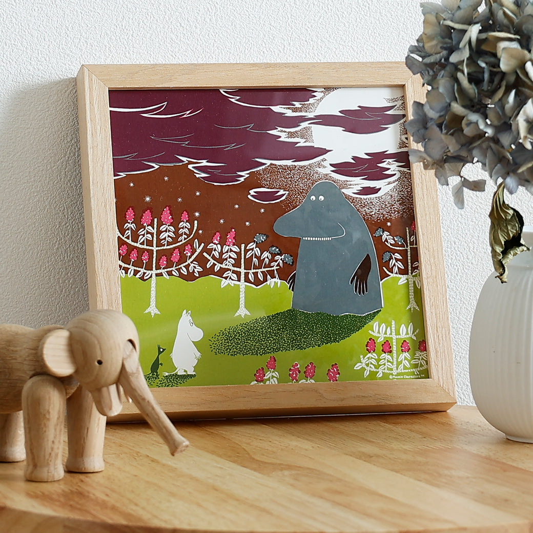 m-po34 アートポスター MOOMIN MORAN TO BATTARI