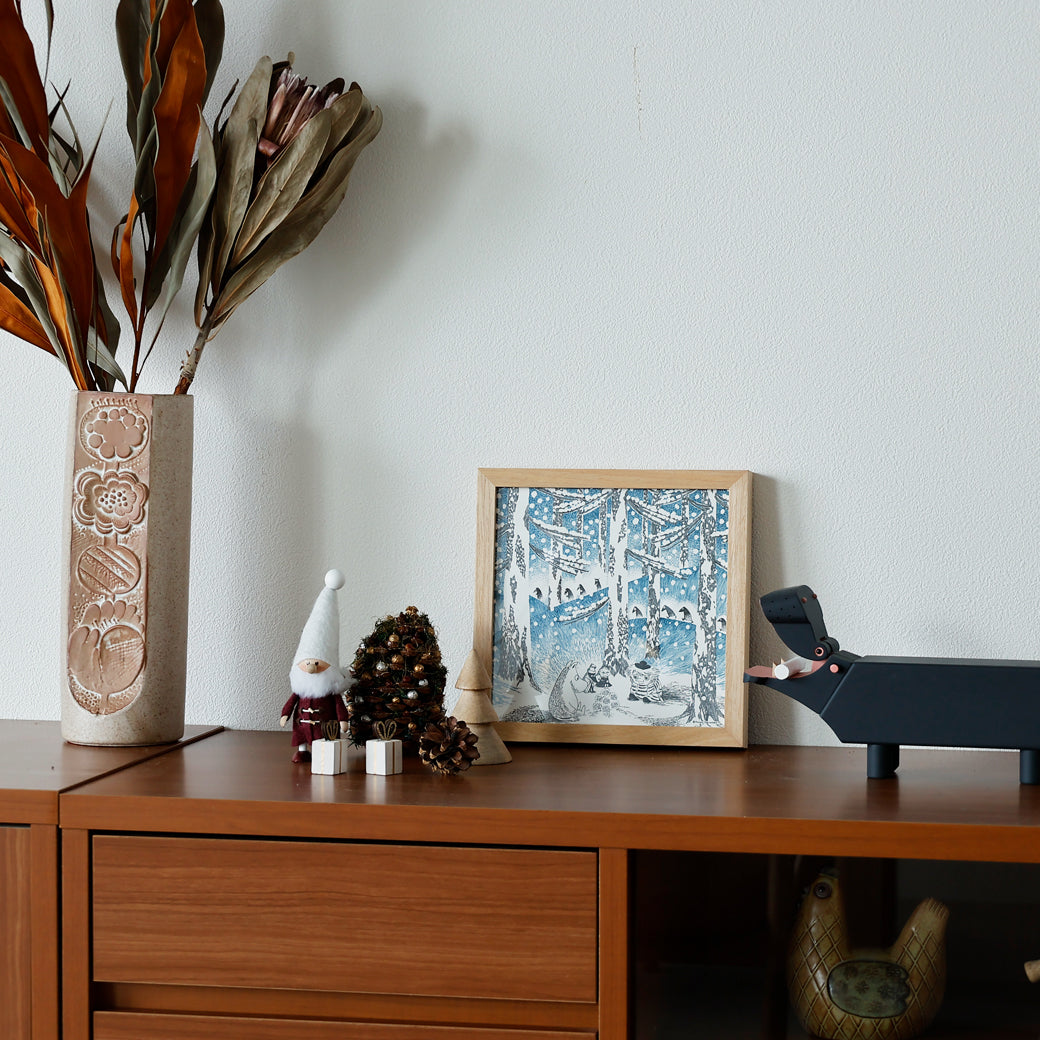 m-po32 アートポスター MOOMIN YUKIDAMA NO AKARI