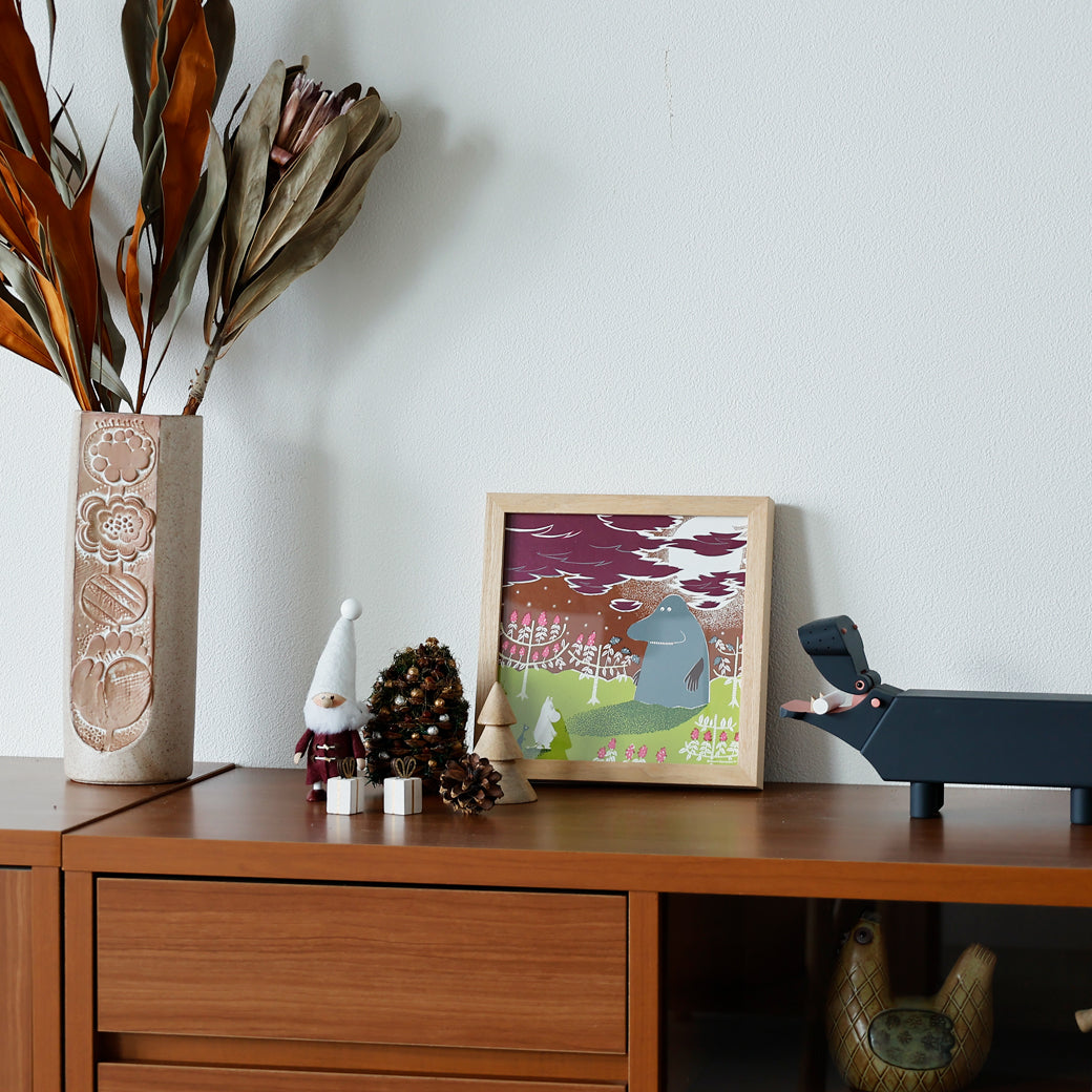 m-po34 アートポスター MOOMIN MORAN TO BATTARI