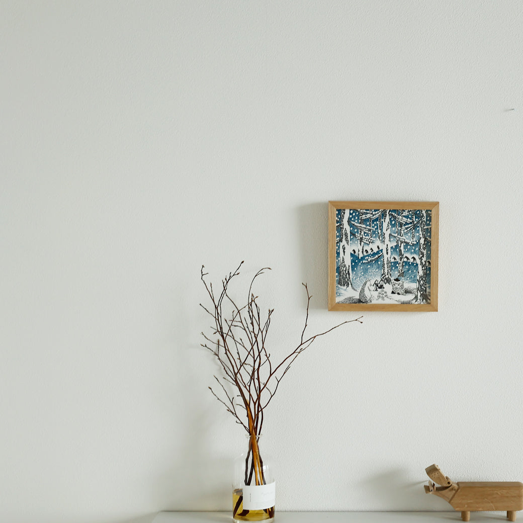 m-po32 アートポスター MOOMIN YUKIDAMA NO AKARI