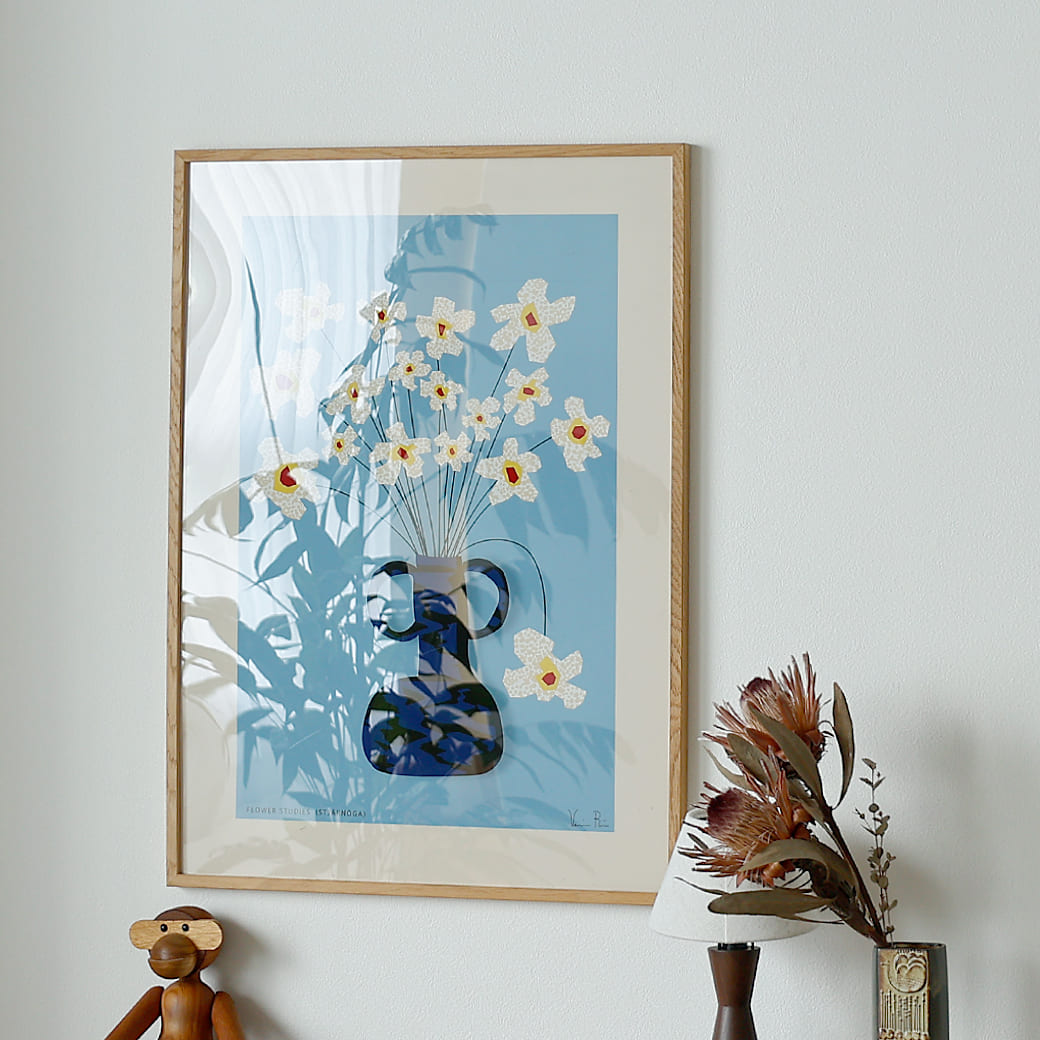 m-po38 アートポスター Paper Collective (ペーパーコレクティブ) Flower Studies 04 50×70cm