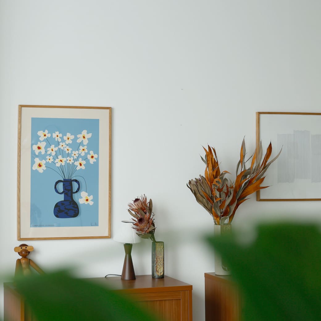 m - po38 アートポスター Paper Collective (ペーパーコレクティブ) Flower Studies 04 50×70cm - miion|北欧ナチュラルモダン家具・インテリア通販 miion(ミオン)