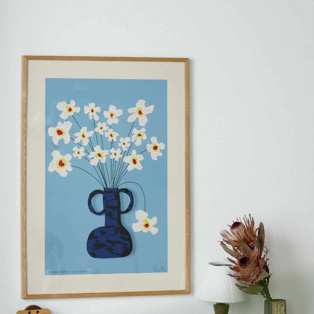 m-po38 アートポスター Paper Collective (ペーパーコレクティブ) Flower Studies 04 50×70cm