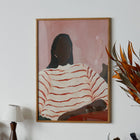 m-po35 アートポスター Paper Collective (ペーパーコレクティブ) Red Stripes 50×70cm