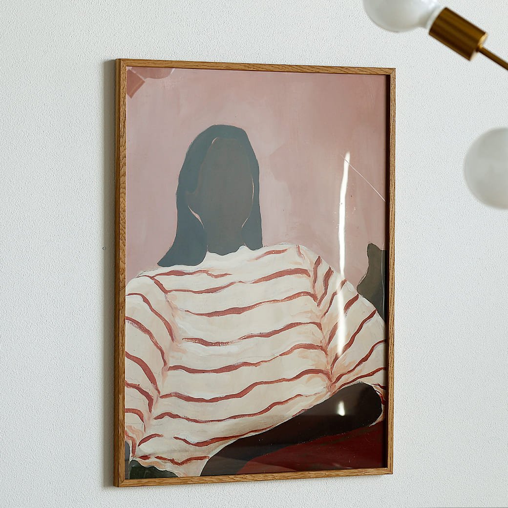 m - po35 アートポスター Paper Collective (ペーパーコレクティブ) Red Stripes 50×70cm - miion|北欧ナチュラルモダン家具・インテリア通販 miion(ミオン)