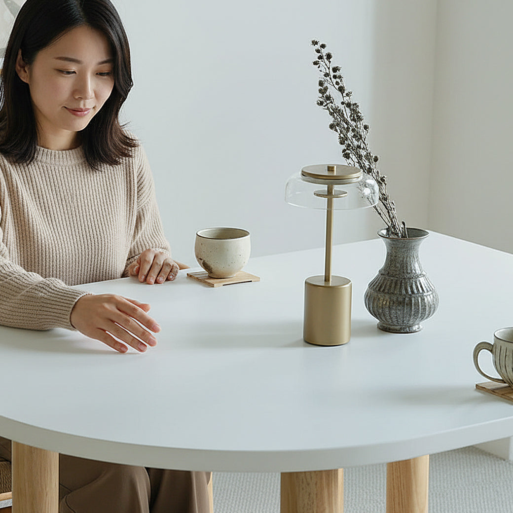 ホワイト天板×幅120cmのハーフオーバルダイニングテーブルをおすすめする5つの理由