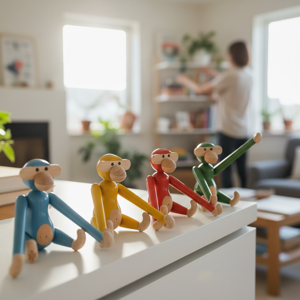 小さな相棒が、毎日をちょっと楽しくしてくれる - Kay Bojesen Denmark Monkey mini のある暮らし