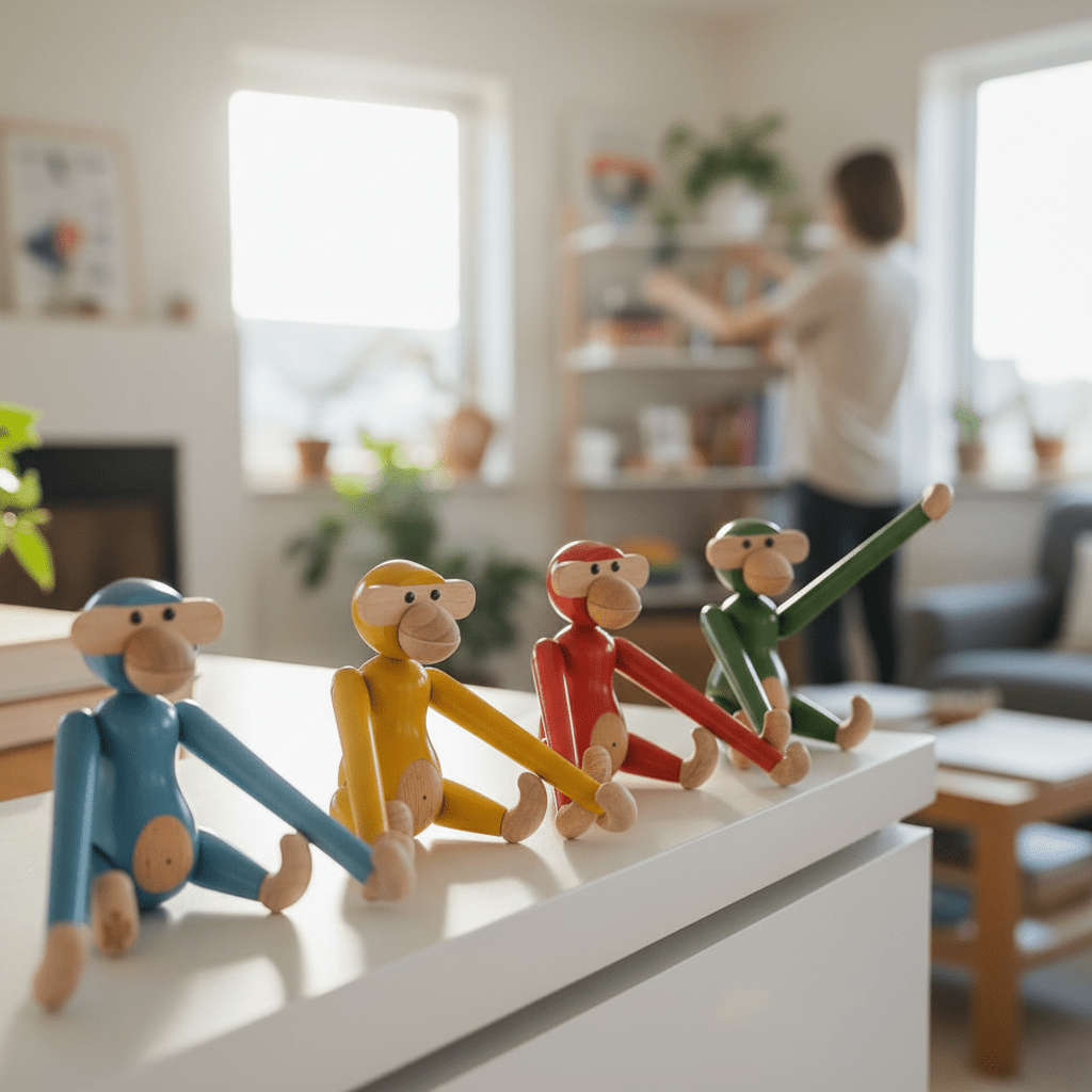 小さな相棒が、毎日をちょっと楽しくしてくれる - Kay Bojesen Denmark Monkey mini のある暮らし - miion｜北欧ナチュラルモダン家具・インテリア通販 miion（ミオン）
