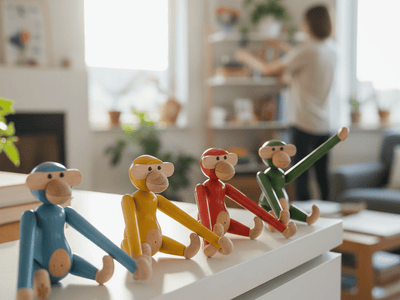小さな相棒が、毎日をちょっと楽しくしてくれる - Kay Bojesen Denmark Monkey mini のある暮らし