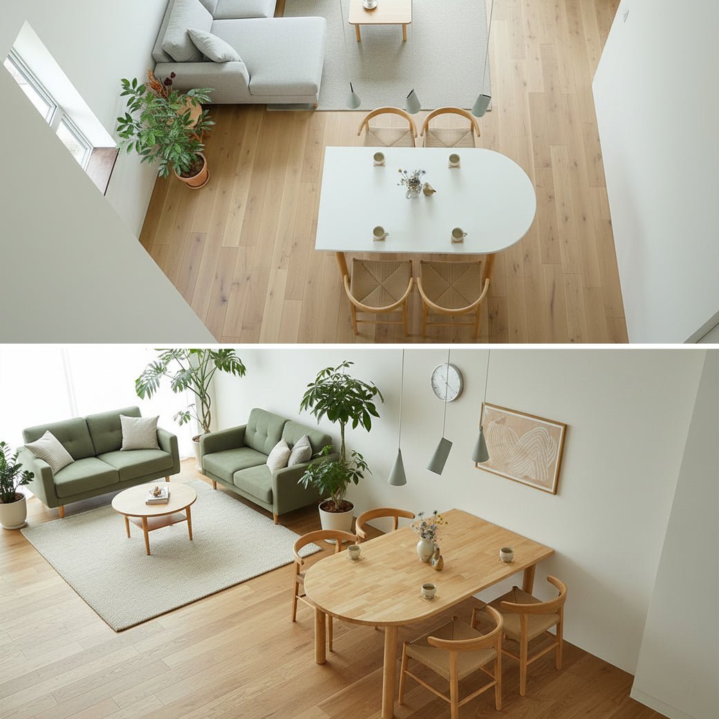 ナチュラルvs白、どちらを選ぶ？ダイニングテーブルで変わる部屋の印象 - miion｜北欧ナチュラルモダン家具・インテリア通販 miion（ミオン）