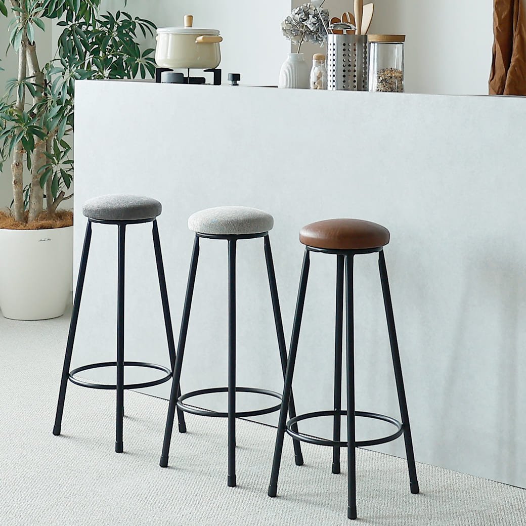 スツール 06⭐︎送料込み⭐︎ 木工家具 スツール | LISCIO Stool | 柿渋染 | DENTO