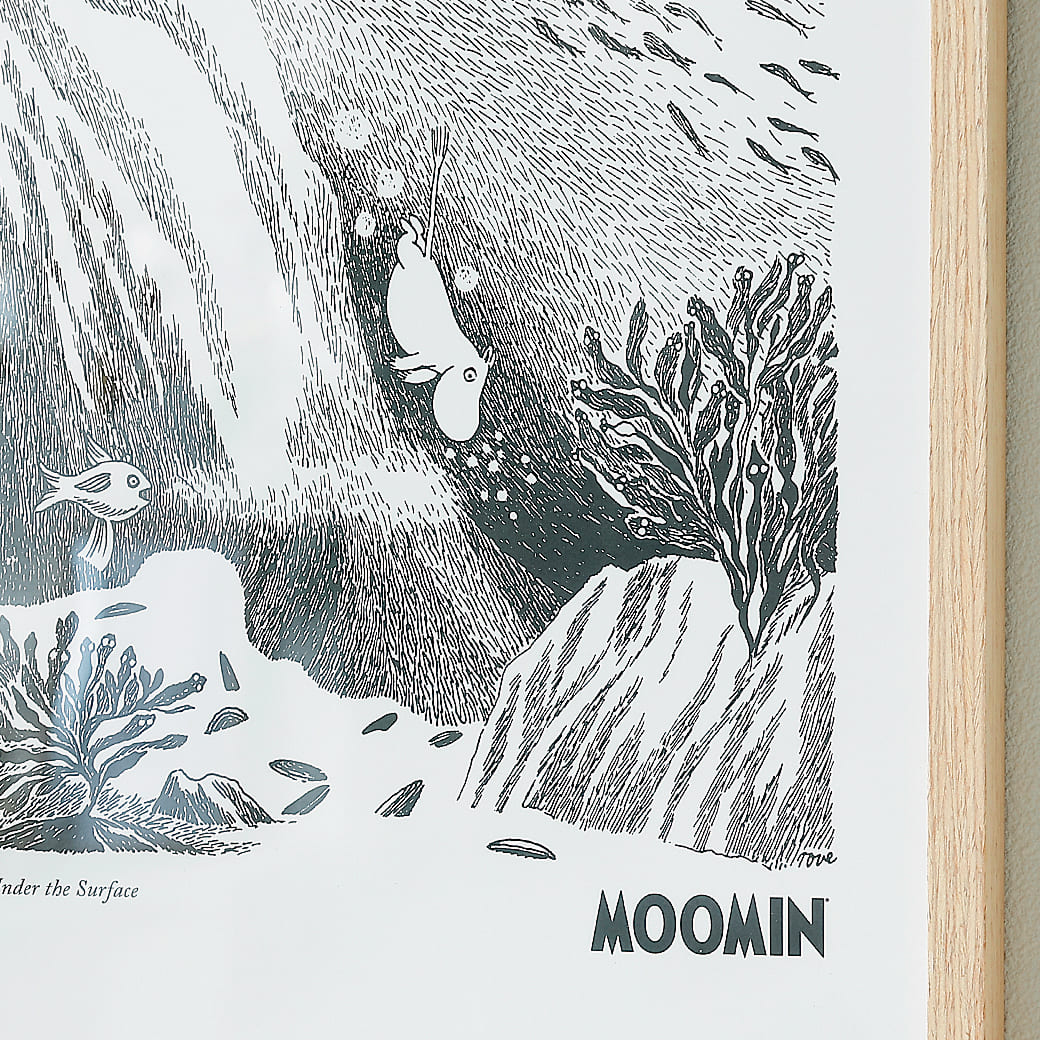 m-po51 アートポスター　MOOMIN（ムーミン）Under the Surface