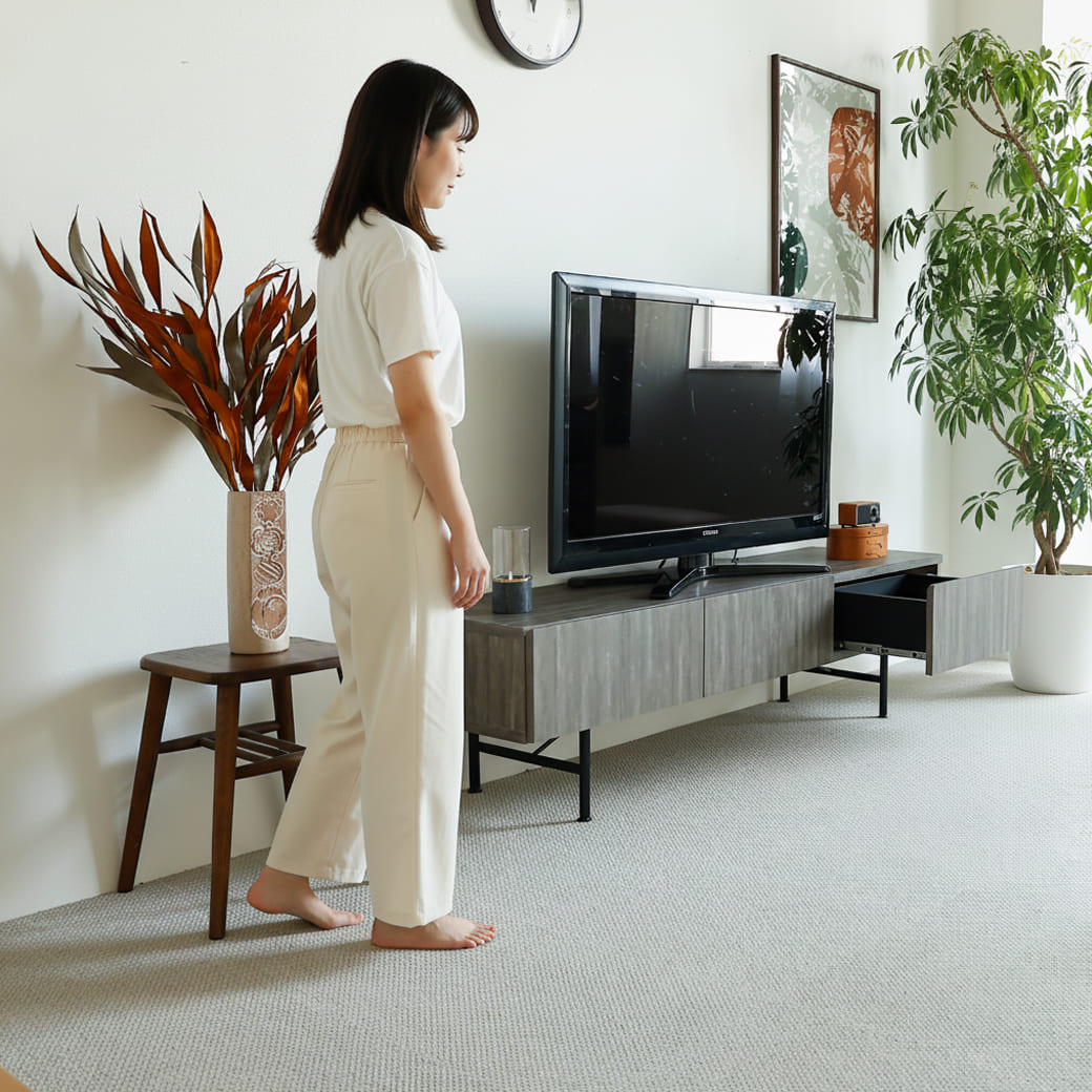m-tv04 テレビボード　Selloc（セロク）ダークグレー