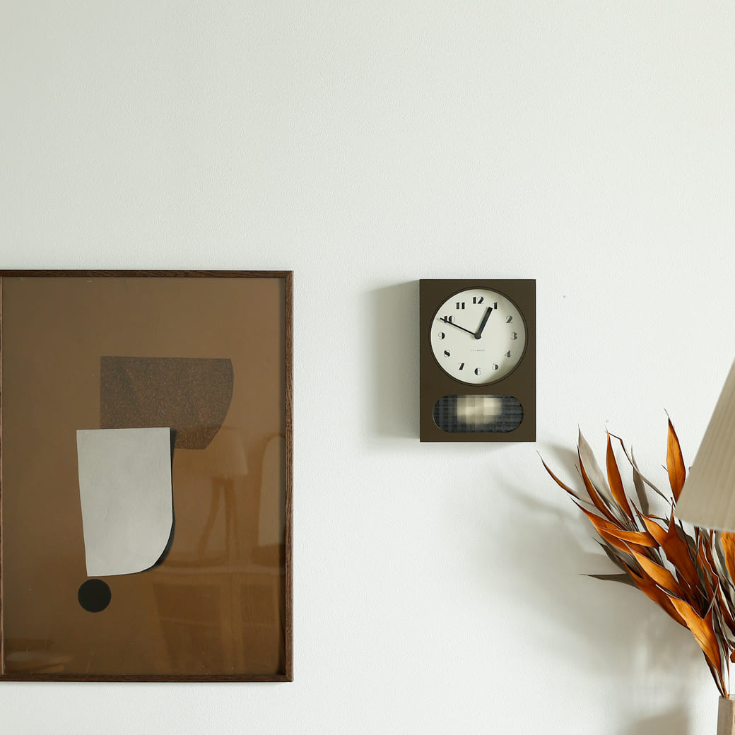 m-cl11 振り子時計 CHARME CLOCK PENDULUM BROWN