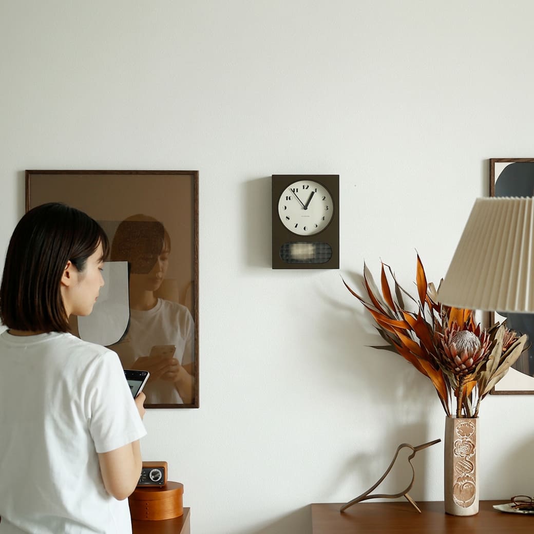 m-cl11 振り子時計 CHARME CLOCK PENDULUM BROWN