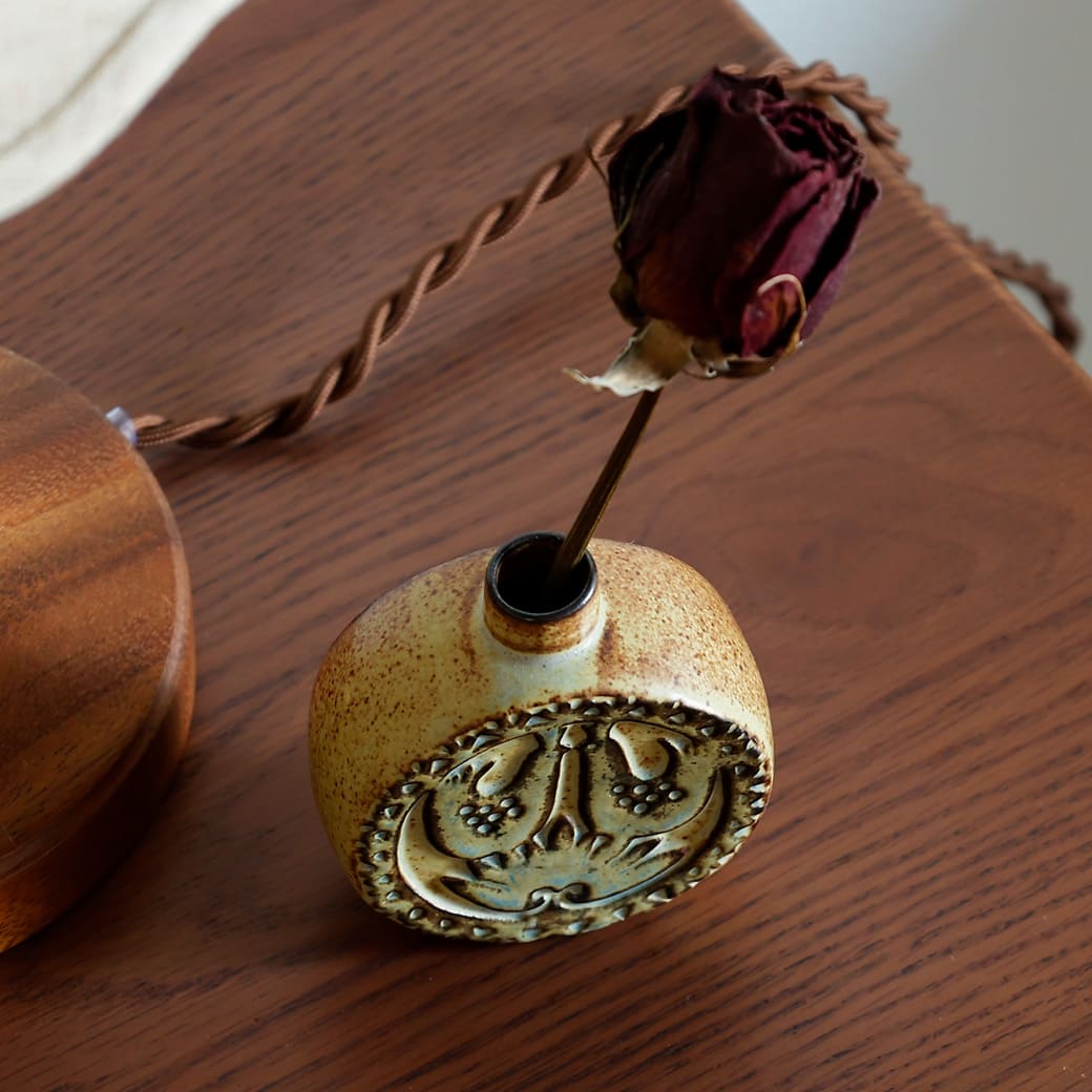 m-fv02 フラワーベース　かしわ窯　Vase Bird Round - miion｜北欧ナチュラルモダン家具・インテリア通販 miion（ミオン）