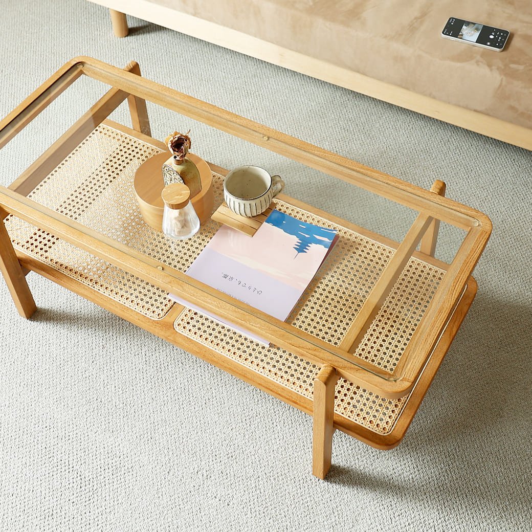 m-st10 ガラスセンターテーブル　Kalm（カルム） - miion｜北欧ナチュラルモダン家具・インテリア通販 miion（ミオン）