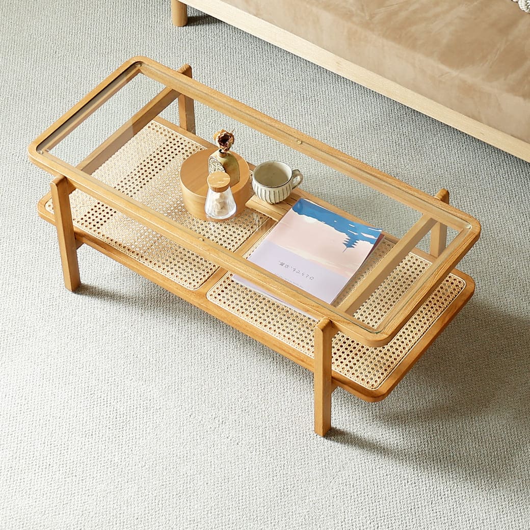 m-st10 ガラスセンターテーブル　Kalm（カルム） - miion｜北欧ナチュラルモダン家具・インテリア通販 miion（ミオン）