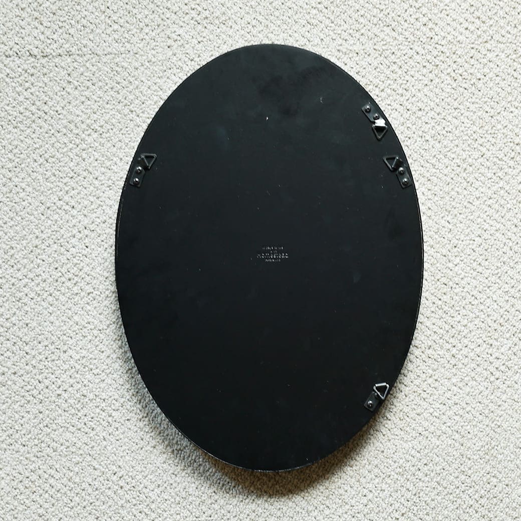 m-mr01 シェーカーミラー　Plat（プラット）オーバルタイプ ブラック - miion｜北欧ナチュラルモダン家具・インテリア通販 miion（ミオン）
